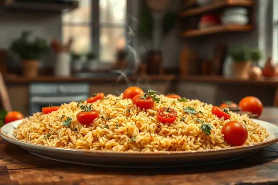 arroz de forno simples e saboroso
